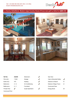 595.000 La Xara/La Sella/Denia Modern large Country