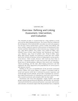 Overview: Defining and Linking Assessment