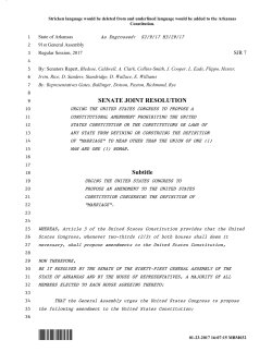 SJR7 - Arkansas General Assembly