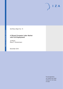 A Vibrant European Labor Market with Full Employment