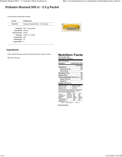 Polkadot Mustard 500 ct - 5.5 g Packet