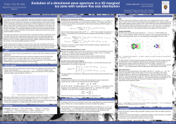Evolution of a directional wave spectrum in a 3D marginal ice zone