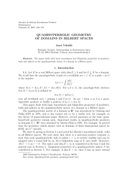 quasihyperbolic geometry of domains in hilbert spaces