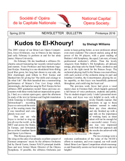 Spring 2016 - National Capital Opera Society