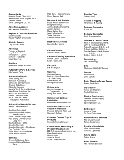 Program Ads List - Antioch Shrine Circus