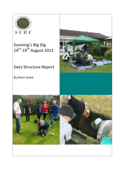 Dunning`s Big Dig 2012 - University of Glasgow