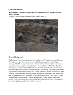 Classroom Connection Discovering the Terracotta Warriors: A