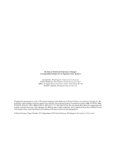 Do Sincere Political Preferences Change? A