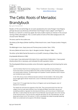 The Celtic Roots of Meriadoc