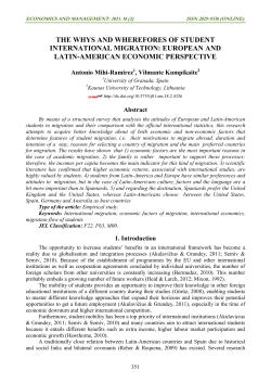 the whys and wherefores of student international migration