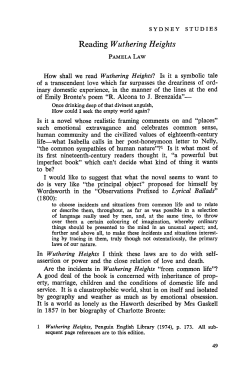 Reading Wuthering Heights - Sydney Open Journals online