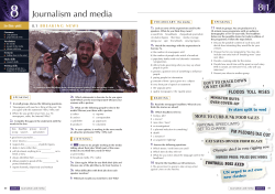 Journalism and media