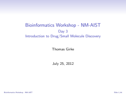 Bioinformatics Workshop - NM-AIST