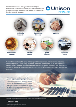 Unison Finance works in conjunction with Compass Professional