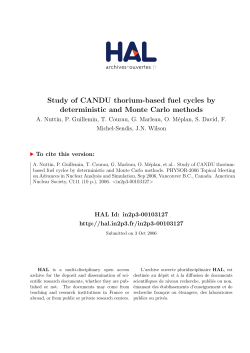 Study of CANDU thorium-based fuel cycles by deterministic