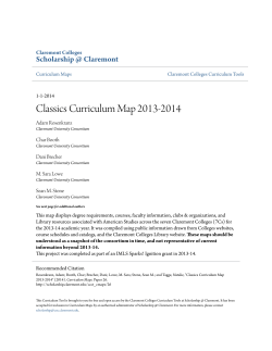 Classics Curriculum Map 2013-2014
