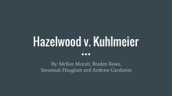 Hazelwood v. Kuhlmeier