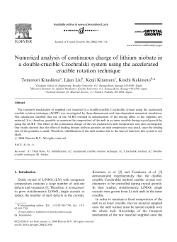 Numerical analysis of continuous charge of lithium niobate in a