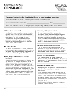 BAMC Guide for Your SENSILASE