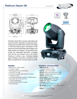 Platinum Beam 5R - Kinetic Lighting