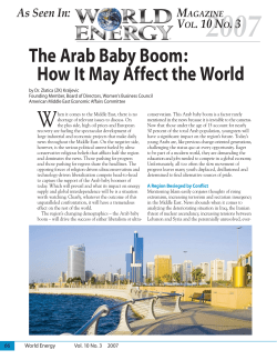 The Arab Baby Boom: How It May Affect the World