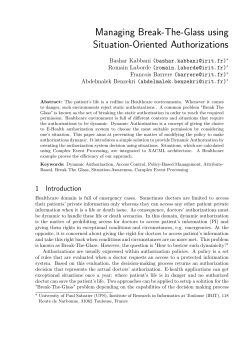 Managing Break-The-Glass using Situation