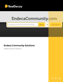 Endeca Community Solutions