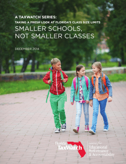 smaller schools, not smaller classes