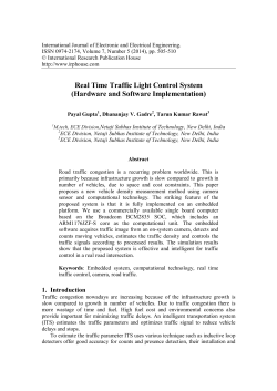 Real Time Traffic Light Control System (Hardware and Software