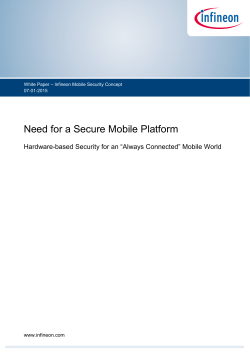 Need for a secure mobile platform
