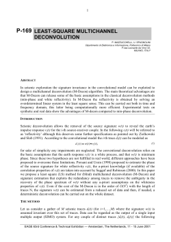 p-169 least-square multichannel deconvolution