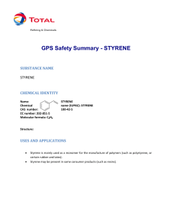 GPS Safety Summary