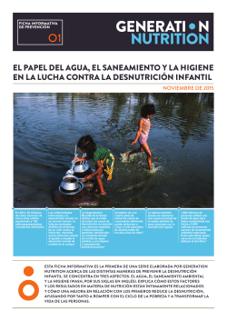 EL pApEL DEL AgUA, EL SANEAMIENTO y LA HIgIENE EN LA