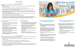 Reading Achievement Standard