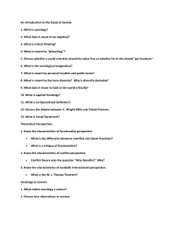 an introduction to the study of society