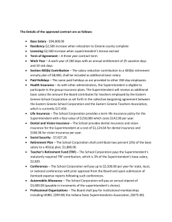 The Details of the approved contract are as follows: • Base Salary