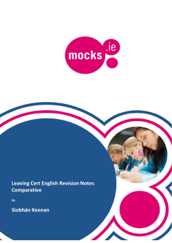 Leaving Cert English Revision Notes Comparative