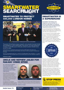 Issue 17 - SmartWater
