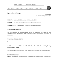 Audit and Risk Committee