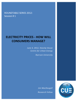 electricity prices - how will consumers manage?