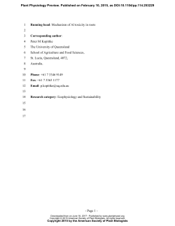 Page 1 - Running head: Mechanism of Al toxicity