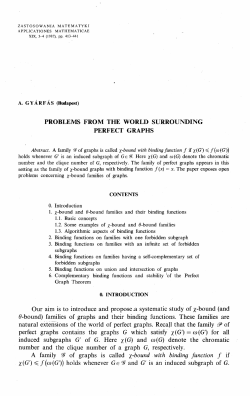 problems from the world surrounding perfect graphs