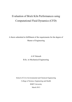 Evaluation of Brick Kiln Performances using Computational Fluid