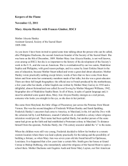 Keepers of the Flame - Network of Sacred Heart Schools