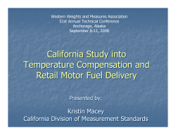 Retail Motor Fuel Dispensers - Western Weights and Measures