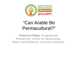 Can Arable Be Permacultural