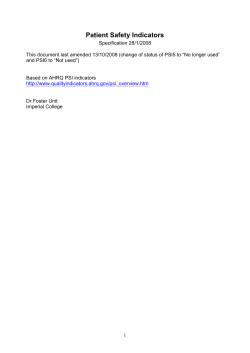 Death in Low-Mortality HRGs (PSI 2)