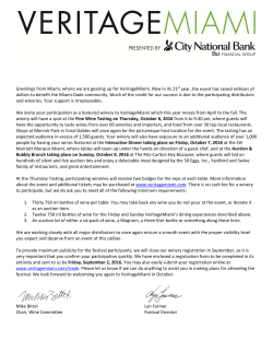 Winery invite letter