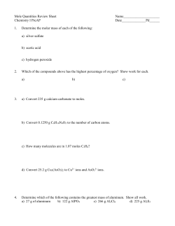 Review Sheet - Spring Branch ISD