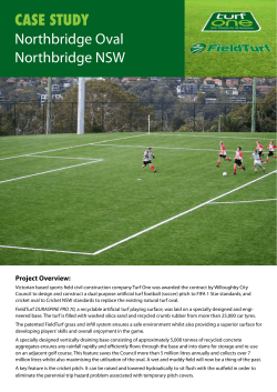 Northbridge Oval Turf One Case Study